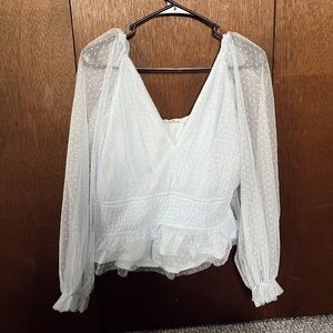 nwot light blue blouse